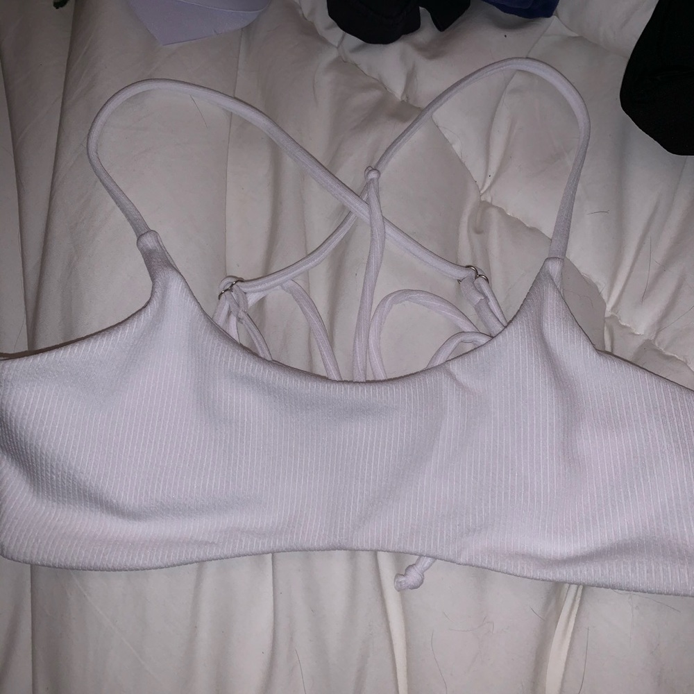 White bikini top